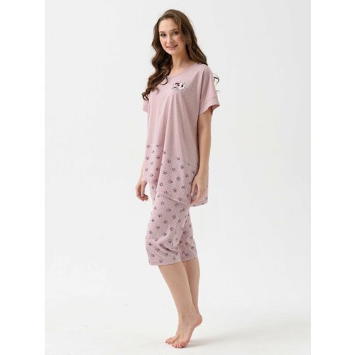 Купить Пижама , размер 66, розовый
Трикотажная домашняя пижама - это стильный и комфорт...