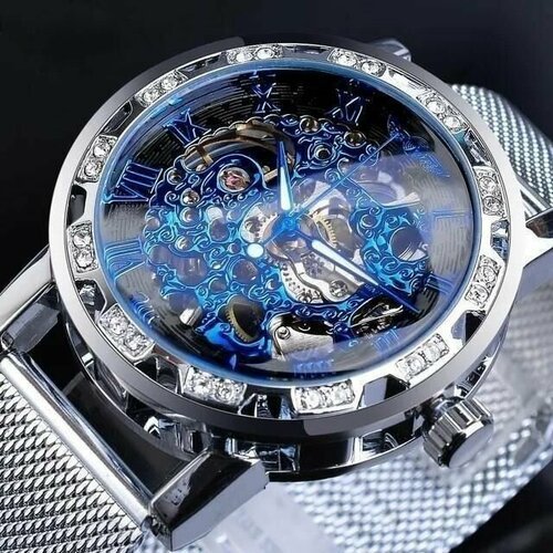 Купить Наручные часы WINNER 8965-сг, голубой, серебряный
Описание:<br><br>- Полоса Mesh...