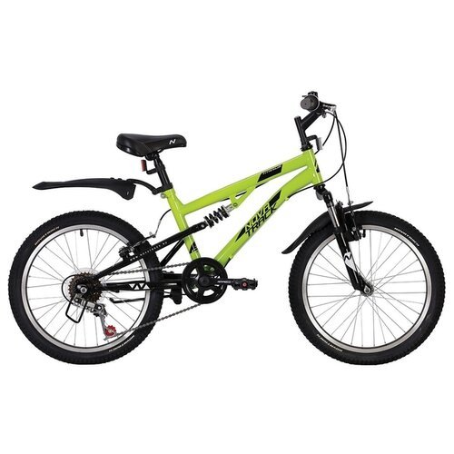 Купить Детский велосипед Novatrack Titanium 20 6 (2020) зеленый (требует финальной сбор...