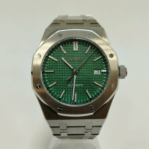 Купить Наручные часы sknh35homageforap-green, серебряный, зеленый
Механические наручные...