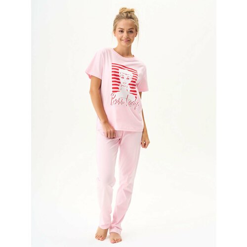 Купить Пижама Liza Volkova, размер 44, розовый
Женская пижама выполнена из 100% натурал...