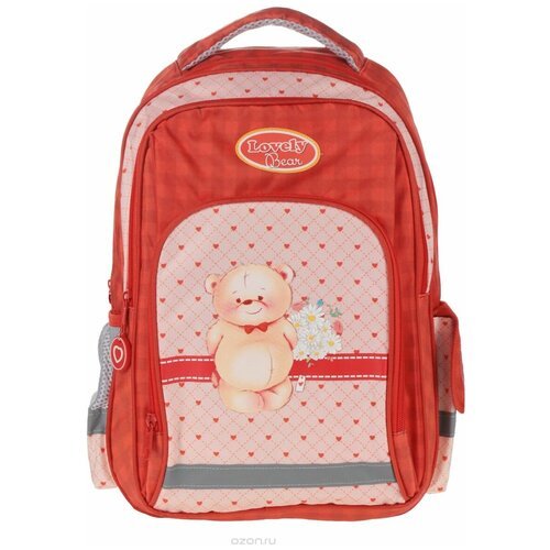 Купить Рюкзак школьный Hatber "Lovely bear", цвет: красный, розовый
Рюкзак школьный Hat...