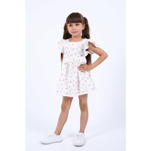Купить Сарафан, размер 30, белый
Детское воздушное платье из муслина с короткими рукава...