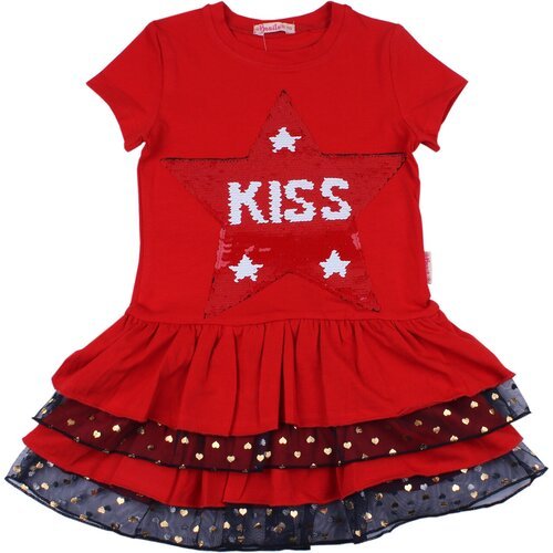 Купить Платье BONITO KIDS, размер 122, красный
BK1177P красный Платье для девочек выпол...