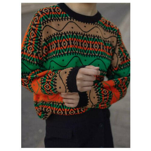 Купить Свитер KIAZO, размер 42-48, оранжевый
Объемный базовый женский свитер от KIAZO с...