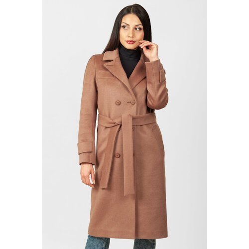 Купить Пальто MARGO, размер 54, коричневый
Длинное пальто с английским воротником выпол...