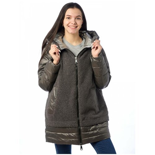 Купить Куртка EVACANA, размер 58, серый
Стильная женская куртка, сезон весна/осень, ком...