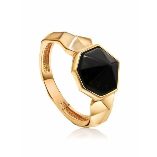 Купить Кольцо, янтарь, безразмерное, бордовый, золотой
Необычное кольцо в стильной геом...