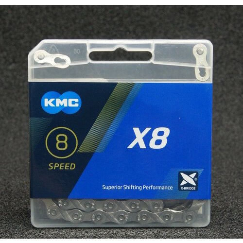 Купить Велосипедная цепь KMC X8-99 8 ск. silver/silver
Кол-во скоростей: 8<br>Количеств...