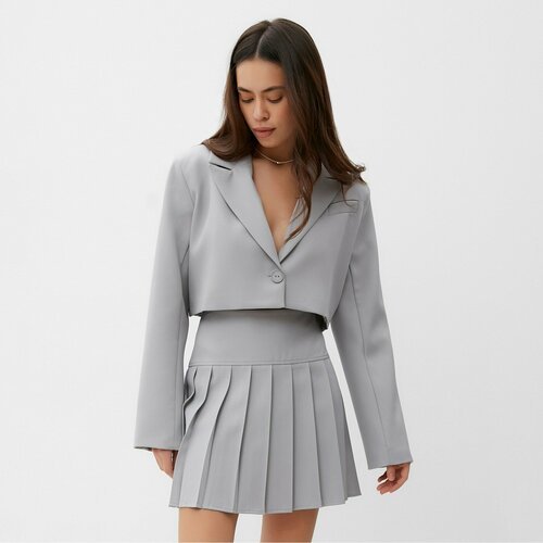 Купить Пиджак MIST, размер 46, серый
Укороченный пиджак MIST Base - стильный и практичн...