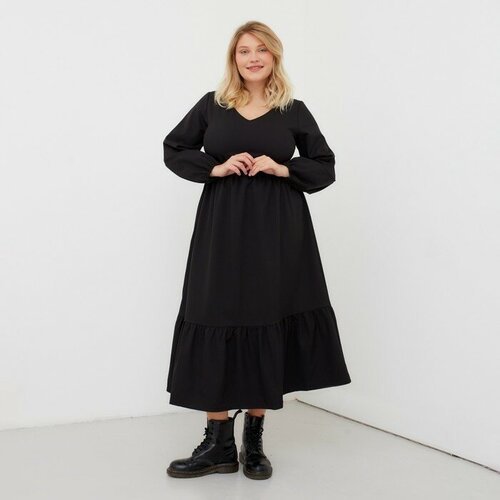 Купить Платье MIST, размер 56, черный
Платье женское миди MIST plus-size, р.56, черный,...