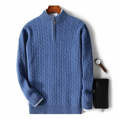 Купить Свитер , размер L, голубой, синий
Этот мужской кашемировый свитер изготовлен из...