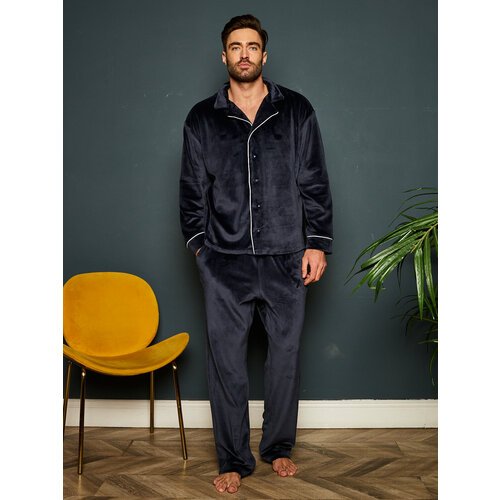 Купить Пижама Малиновые сны, размер 58, синий
Мужская пижама из велюра: комфорт и стиль...
