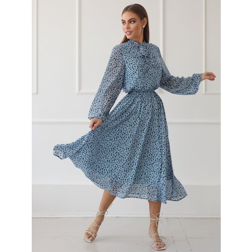Купить Платье размер 50, голубой
Шифоновое платье с длинным рукавом - это стильная вещь...