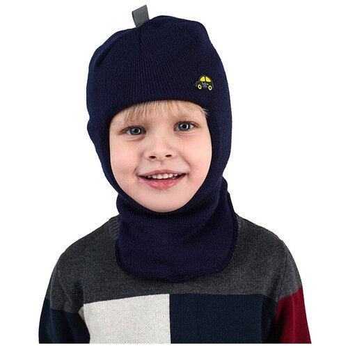 Купить Шапка-шлем Baziator, размер 48-50, синий, черный
Теплая и мягкая детская шапка-ш...