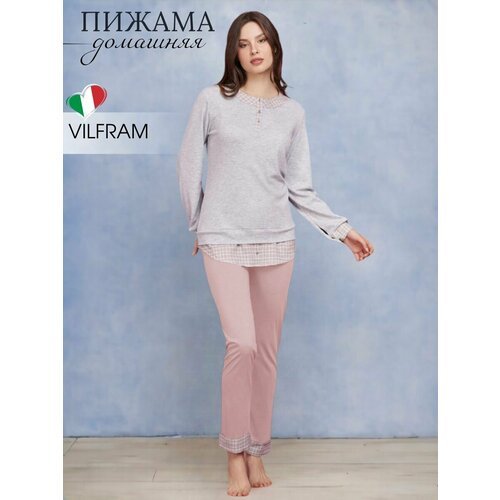 Купить Пижама Vilfram, размер 54, розовый, серый
Уютная пижама бренда Vilfram сшита из...