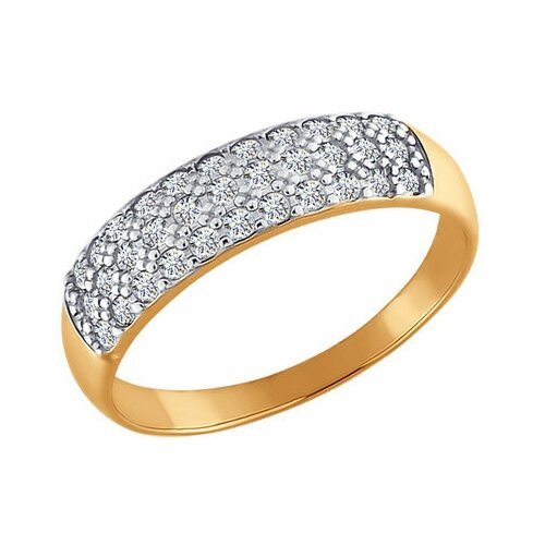 Купить Кольцо Diamant online, красное золото, 585 проба, фианит, размер 16
<p>В нашем и...