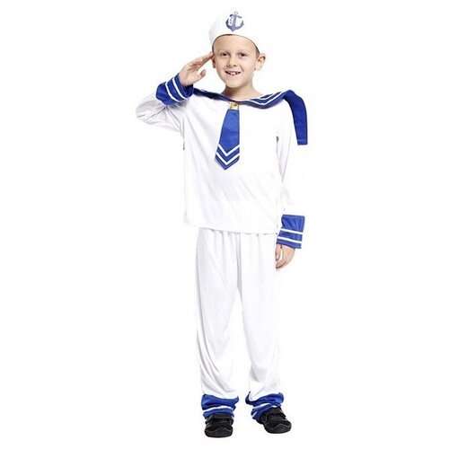 Купить Карнавальный костюм детский Морячок белый детский до 116см F68079 InMyMagIntri 1...