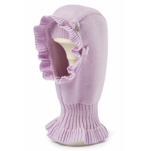 Купить Шапка Choupette, размер 9-12 месяцев, фиолетовый
Вязаная шапка-шлем с бантиками...