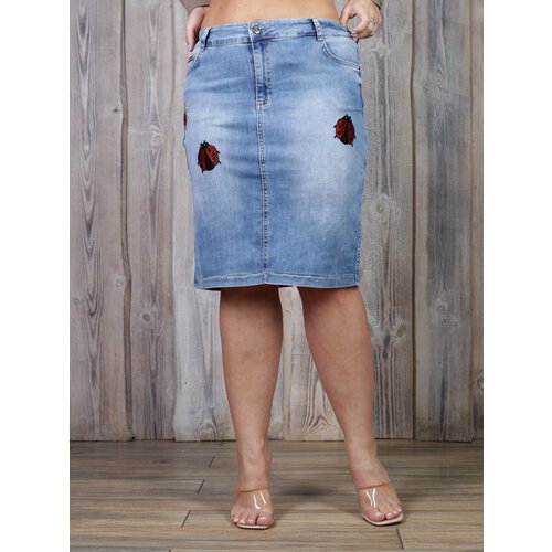 Купить Юбка Happiness, размер 44, голубой
Женская джинсовая юбка - это модная и не теря...