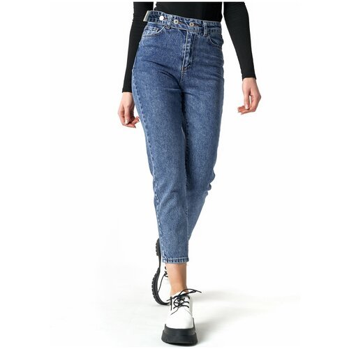 Купить Джинсы , размер 40-42, голубой
Женские джинсы с поясом. Пояс на данной модели яв...