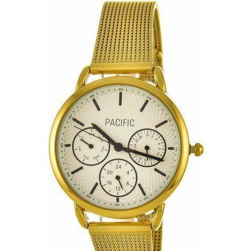 Купить Наручные часы PACIFIC, золотой
Часы Pacific X6180-3 корп-золот циф-бел/чер сетка...