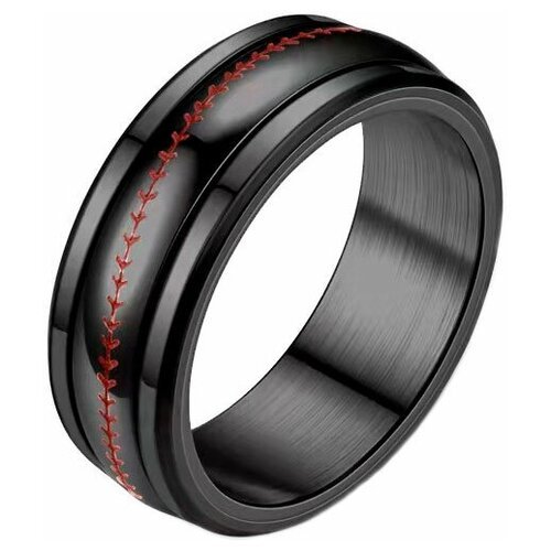 Купить Кольцо DG Jewelry, размер 19.5, серебряный
Мужское стальное кольцо с черным IP п...