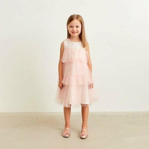 Купить Платье Minaku, размер 110, розовый
Платье для девочки MINAKU: PartyDress трехсло...