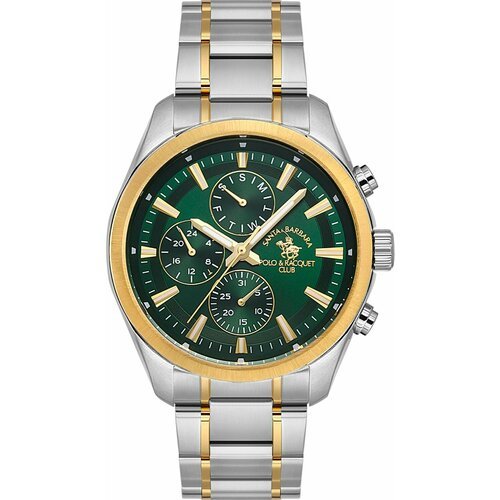 Купить Наручные часы SANTA BARBARA POLO & RACQUET CLUB, серебряный, зеленый
Мужские час...