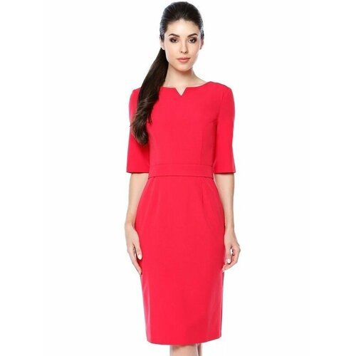 Купить Платье размер 48, красный
Красное офисное платье женское c поясом, молния сзади,...