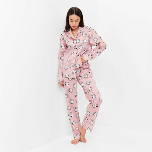 Купить Пижама , размер 52, розовый
Модная домашняя одежда важна для женщин любого возра...