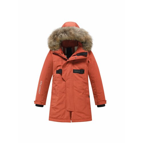 Купить Парка, размер 140, оранжевый
Зимняя куртка парка для мальчиков Valianly имеет ст...