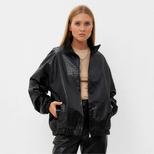 Купить Куртка Minaku, размер 44, черный
Бомбер (жакет) женский MINAKU: Eco leather цвет...