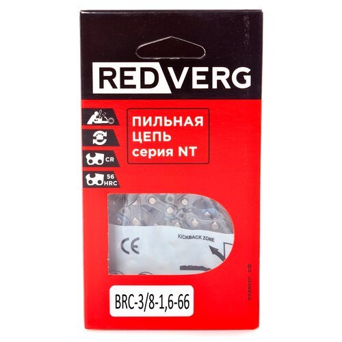 Купить Цепь RedVerg BRC-3/8-1,6-66 3/8" 1.6 мм 66 звен.
Цепь Redverg 66 звеньев, шаг 3/...