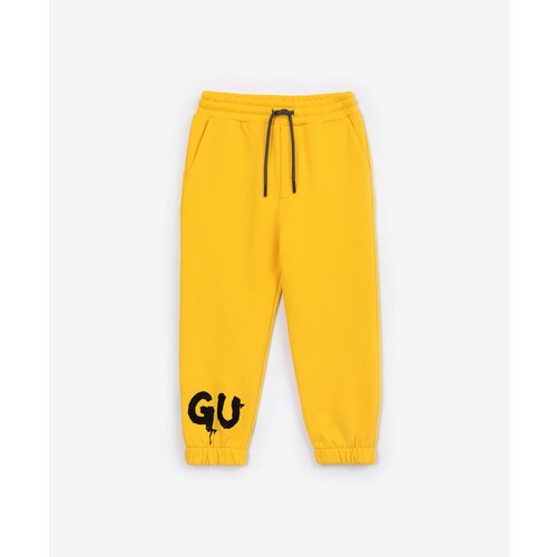 Купить Брюки Gulliver, размер 128, желтый
Трикотажные брюки из футера - изделие из разр...