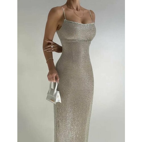 Купить Сарафан размер S, серебряный
Очень красивое платье облегающего силуэта с пайетка...