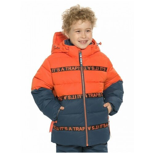 Купить Пуховик Pelican зимний, размер 4, оранжевый
Зимняя куртка для мальчиков прямого...