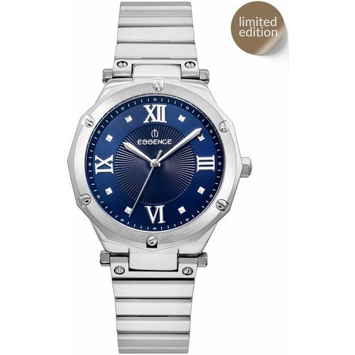 Купить Наручные часы ESSENCE 74416, серебряный, серый
Цвет циферблата: Синий<br>Пол: Же...