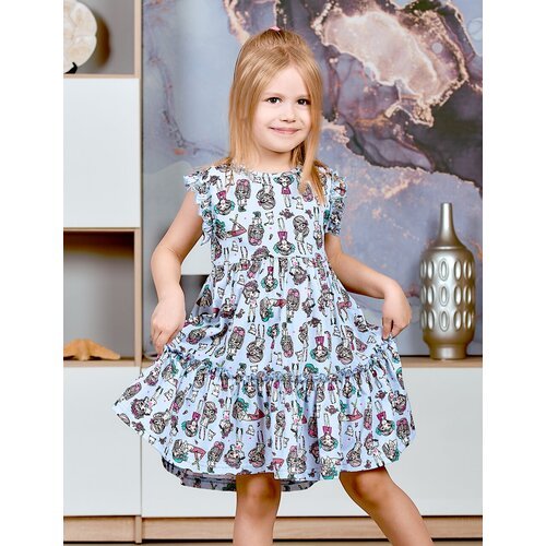 Купить Платье KETMIN, размер 98, голубой
Невероятно красивое летнее платье для девочек...