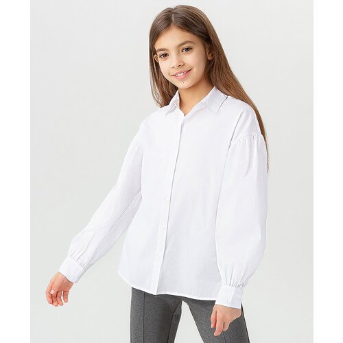 Купить Блуза Button Blue, размер 146, белый
Блузка для девочки белого цвета с длинными...