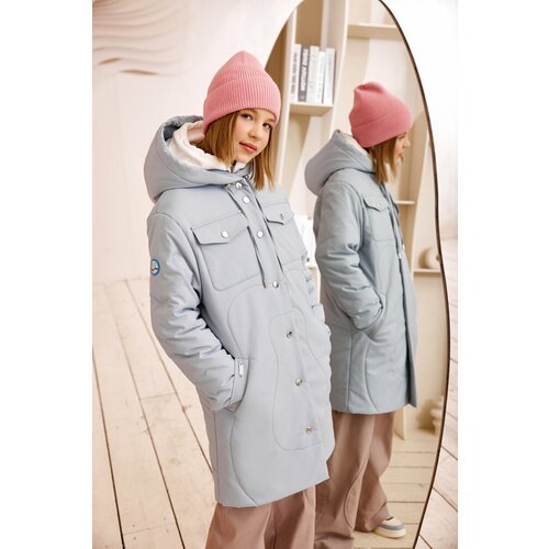 Купить Пальто KIDSANTE, размер 146-152, серый
Пальто KIDSANTE - это стильное и теплое п...