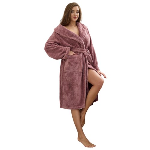 Купить Халат Lika Dress, размер 42, розовый
Комфортный женский домашний халат из нежног...