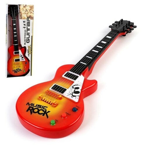 Купить Музыкальная игрушка-гитара «Электро», световые и звуковые эффекты, работает от б...