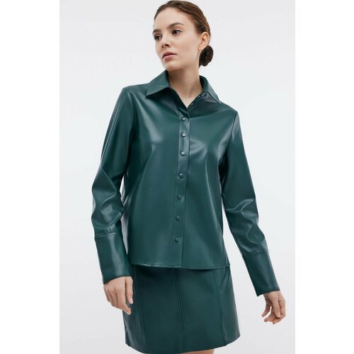 Купить Блуза Baon, B1724010, размер 50, зеленый
Стильная рубашка из искусственной кожи...