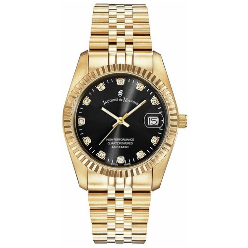 Купить Наручные часы Jacques du Manoir, черный, золотой
Часы женские Jacques du manoir...