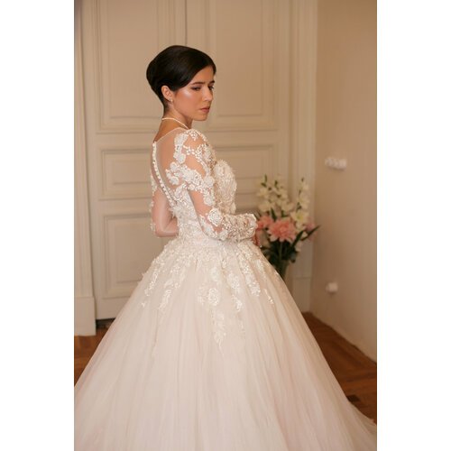 Купить Свадебное платье , размер 42-44-46, белый
Свадебное платье "Элизабет"<br>С шлейф...