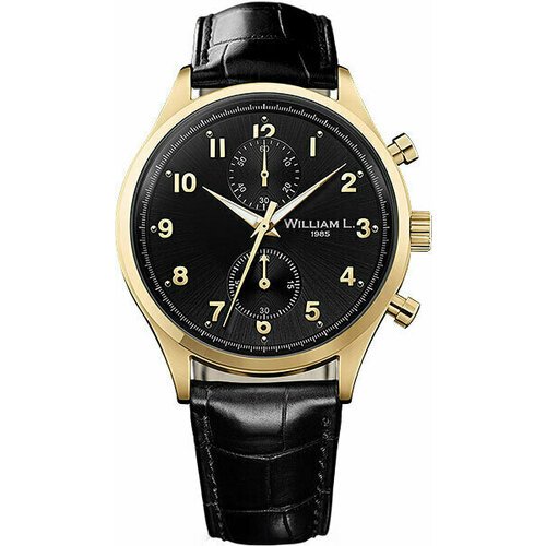 Купить Наручные часы Классика, черный, золотой
История бренда William L. началась в 198...