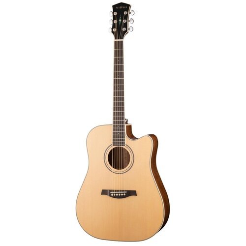 Купить Электро-акустическая гитара, дредноут с вырезом, с чехлом, Parkwood S66
S66 Элек...
