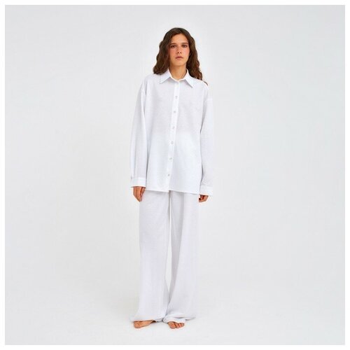 Купить Пижама Minaku, размер 42, белый
Пижама женская (сорочка, брюки) MINAKU: Home col...