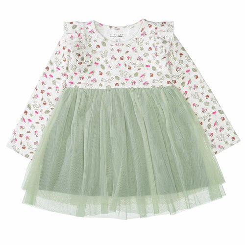 Купить Платье Staccato, размер 104/110, белый, зеленый
Нежное воздушное платье для дево...